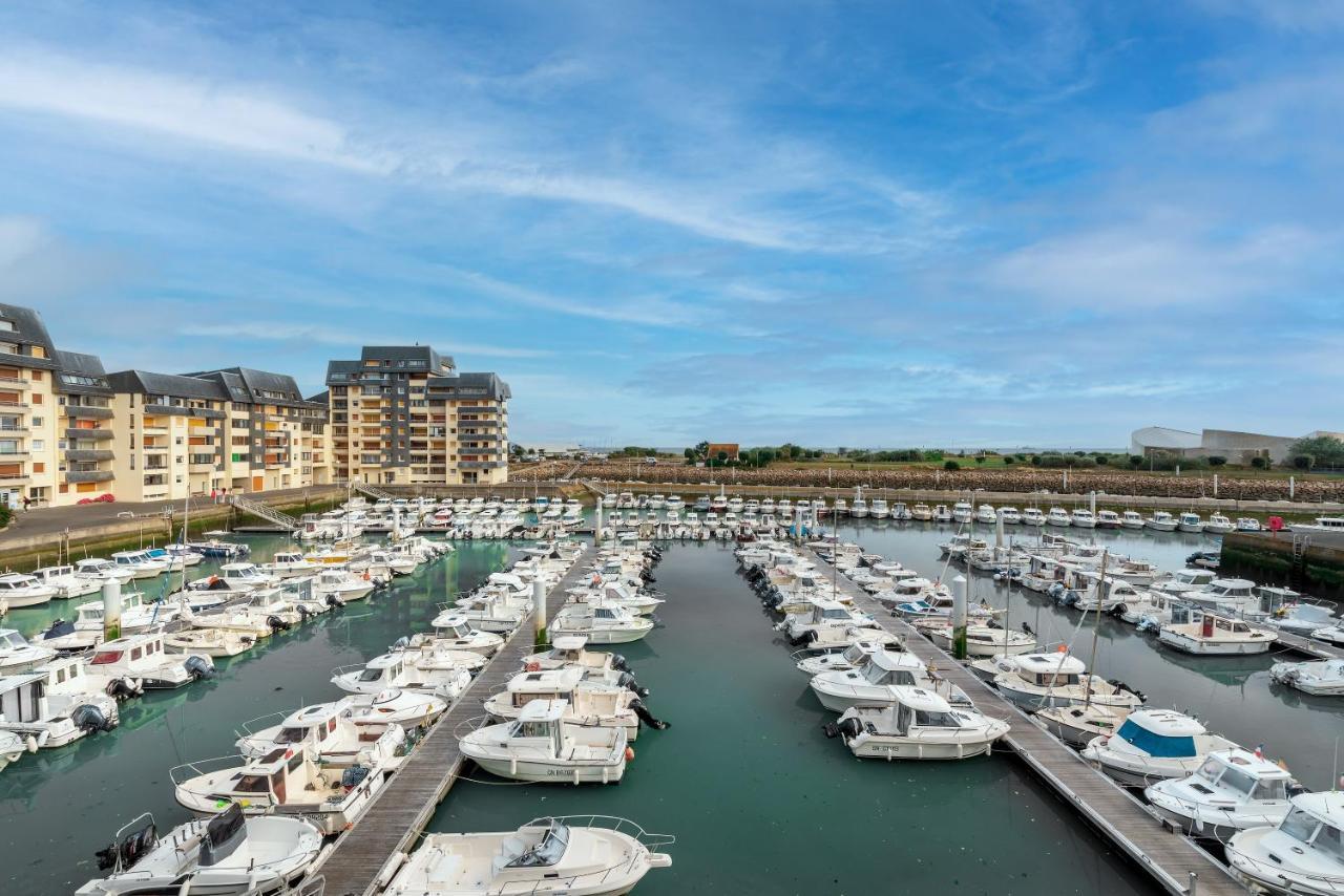Appartement vue mer et marina, Loggia - Parking Courseulles-sur-Mer Bagian luar foto
